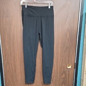 GAP Size L Black High Waisted Ankle Length Leggings